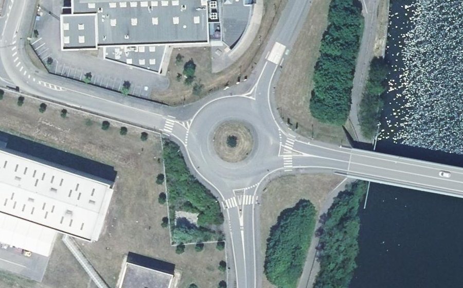 Vue aérienne du Boulevard de la Moselle