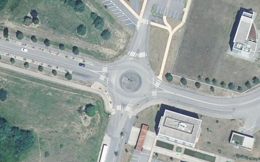 Vue aérienne du Boulevard de la Moselle