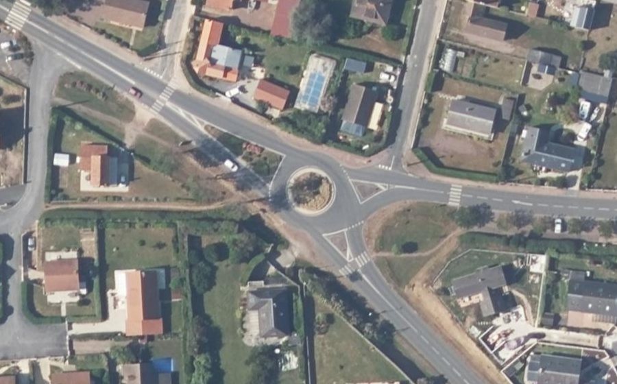 Vue aérienne du Rue de Verdun
