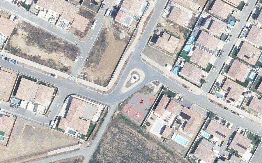 Vue aérienne du Avenue de la Garrigue