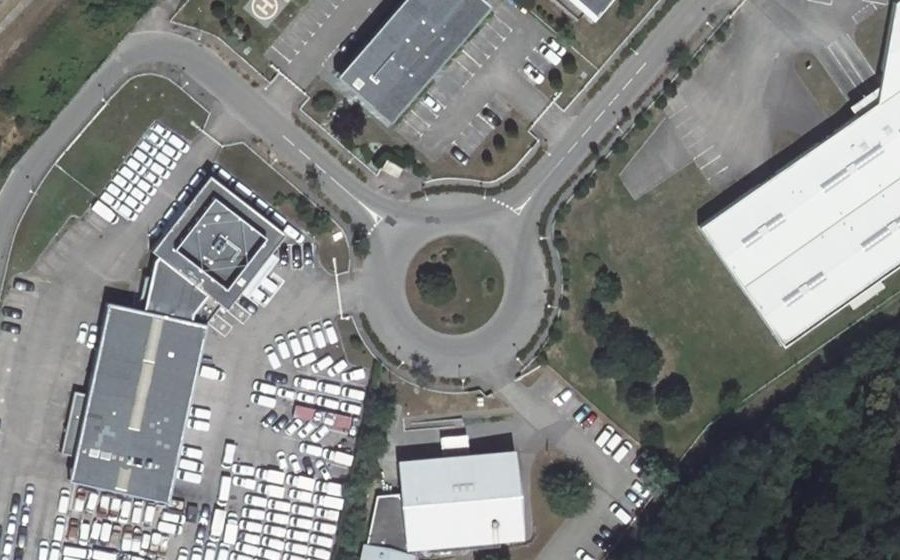 Vue aérienne du Rue des Frères Voisin