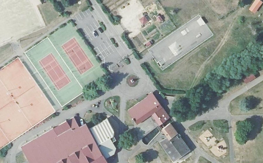 Vue aérienne du Rue de la Papeterie