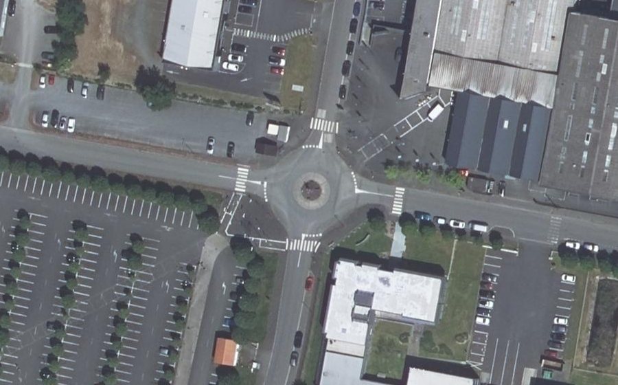 Vue aérienne du Rond-Point de Saint-Christophe