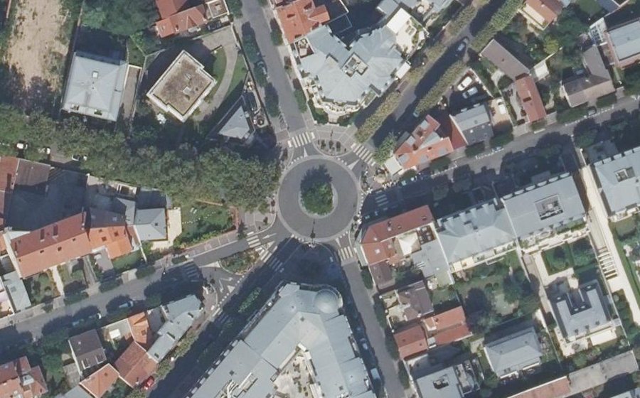 Vue aérienne du Rond-Point de Valpaços