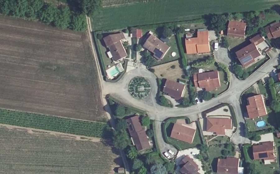 Vue aérienne du Lotissement Camp de Poux