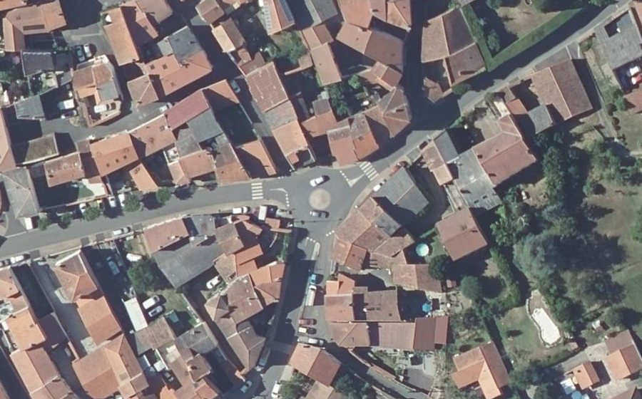 Vue aérienne du Place Porte Bagnol