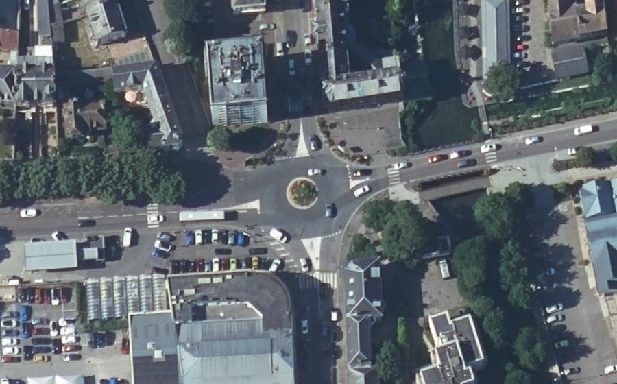 Vue aérienne du Place Jean Jaurès
