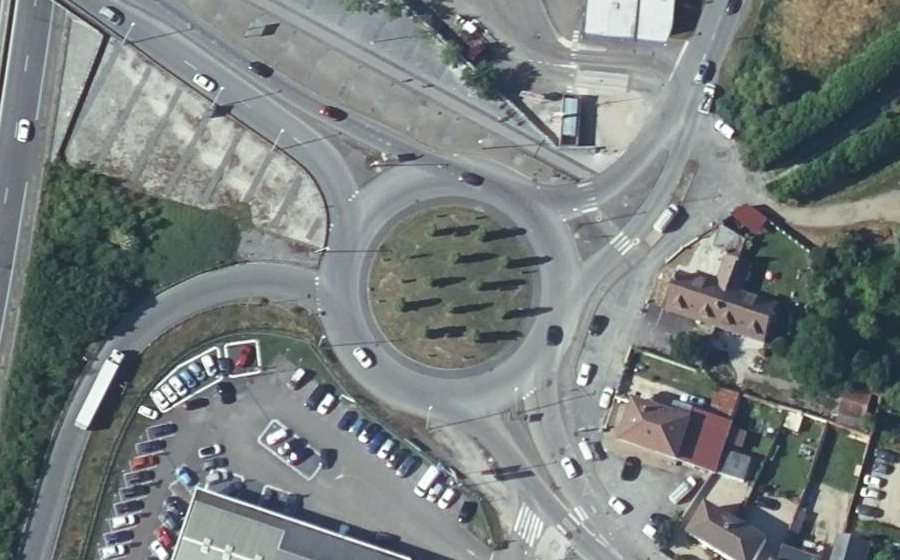 Vue aérienne du Rond-Point du Bequet