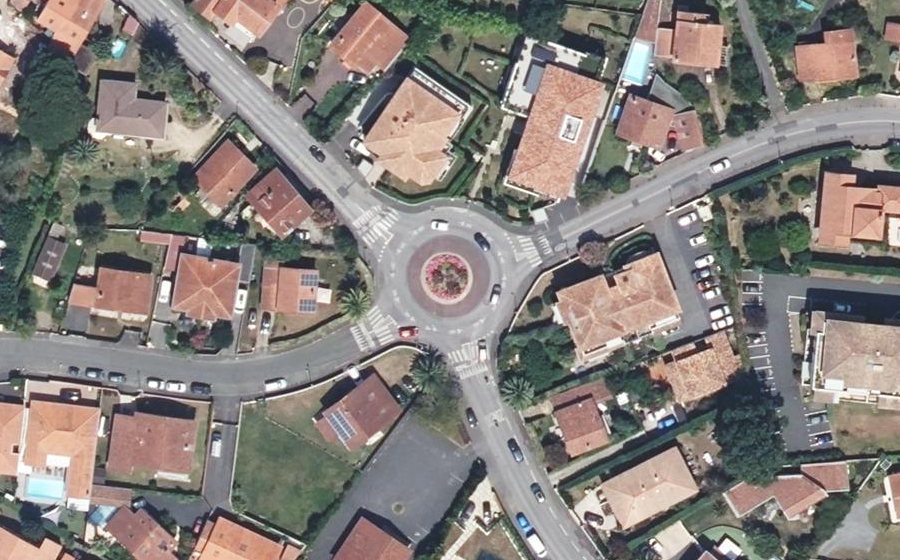 Vue aérienne du Giratoire des Cressonnières