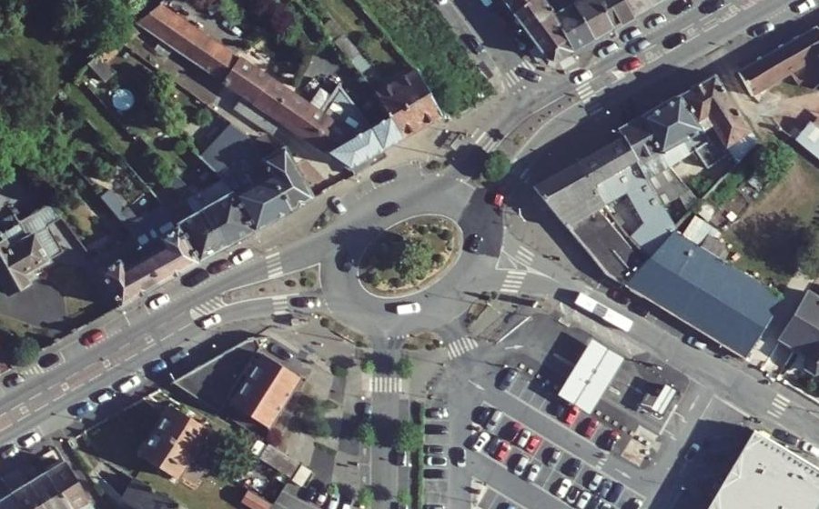 Vue aérienne du Rue Jean Jaurès