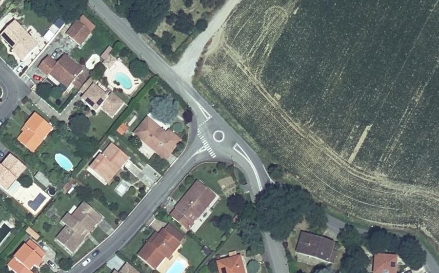 Vue aérienne du Chemin Puntous