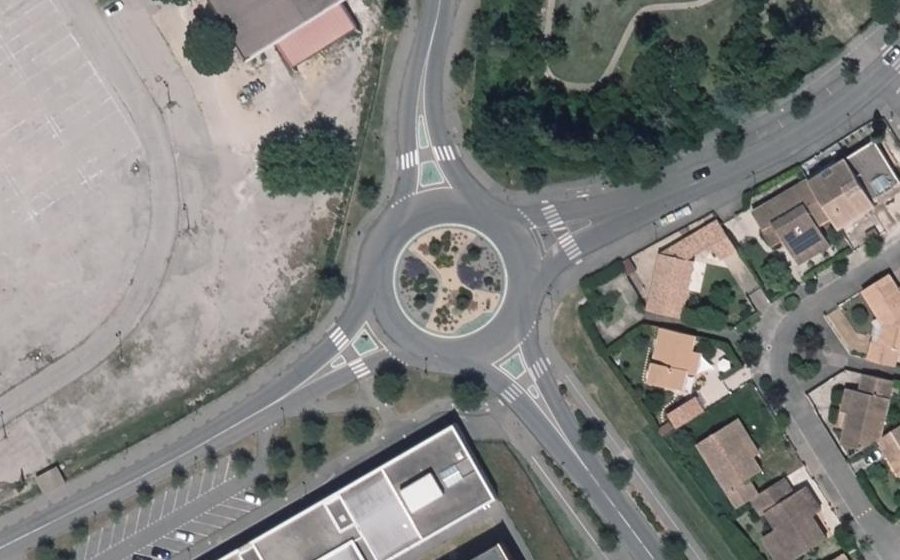 Vue aérienne du Avenue Antoine Pinay