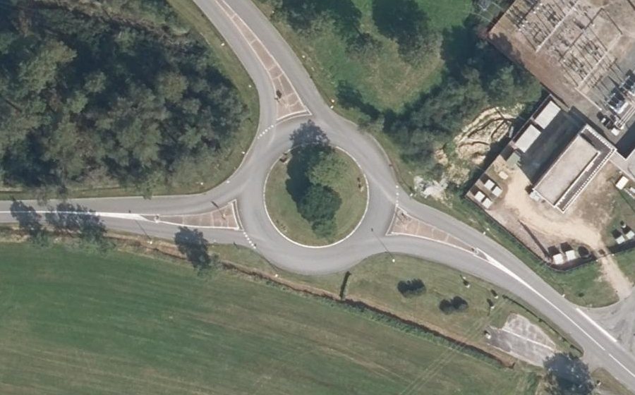 Vue aérienne du Giratoire de La Grand-Mare