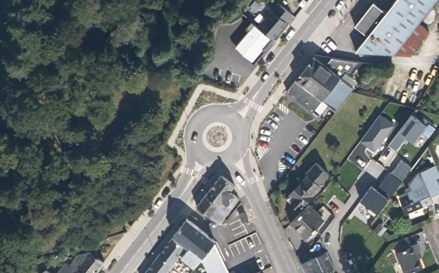 Vue aérienne du Rue de la Passion