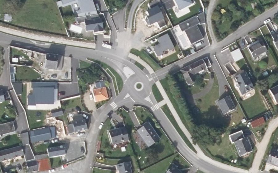 Vue aérienne du Route de Kerdual