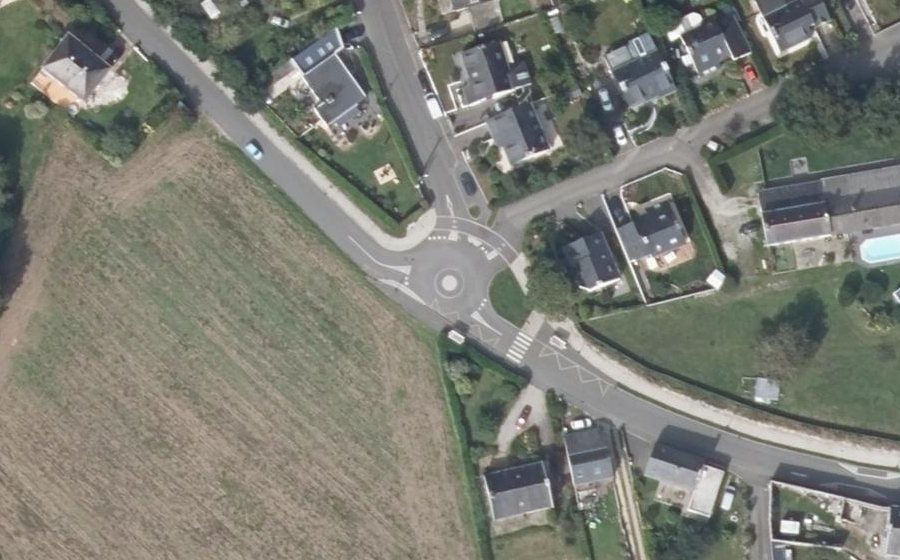 Vue aérienne du Route de Kerdual