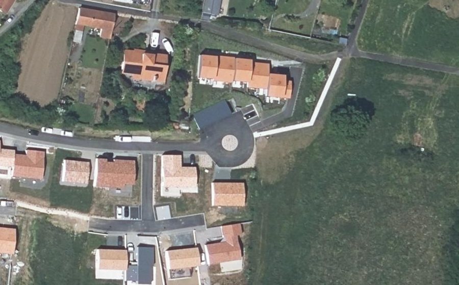 Vue aérienne du Rue du Carreau