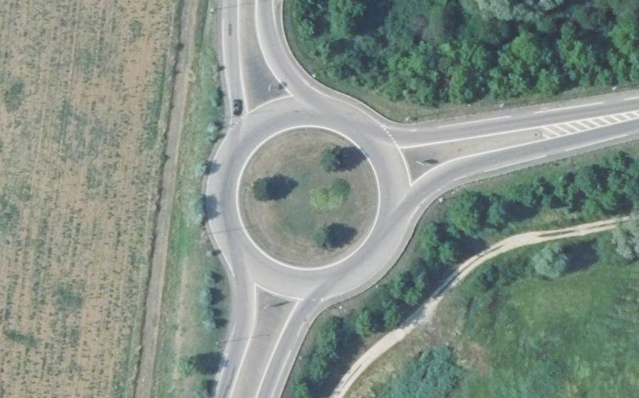 Vue aérienne du Route de Briey