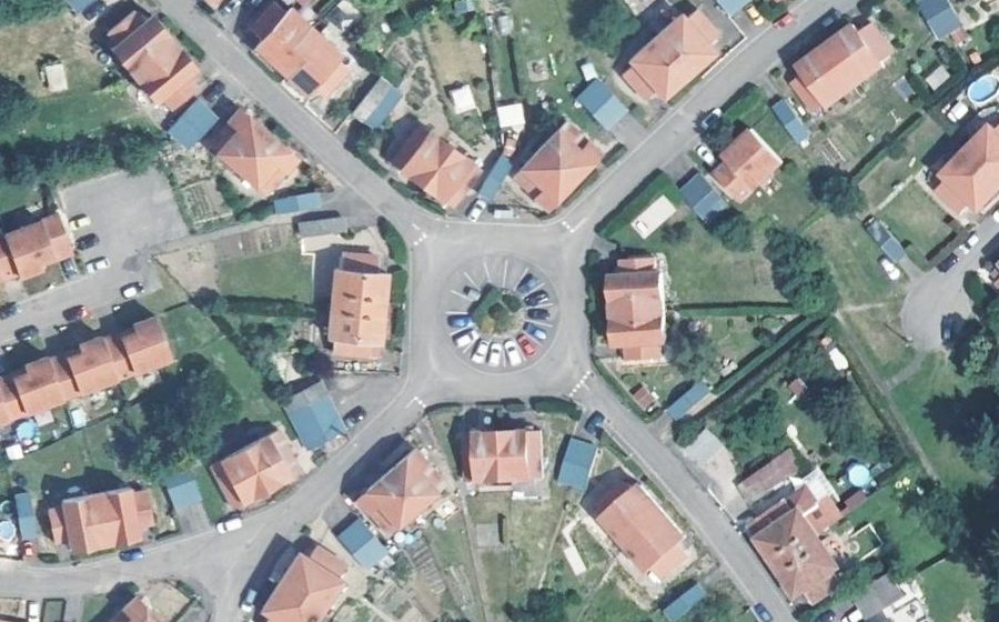 Vue aérienne du Place Centrale