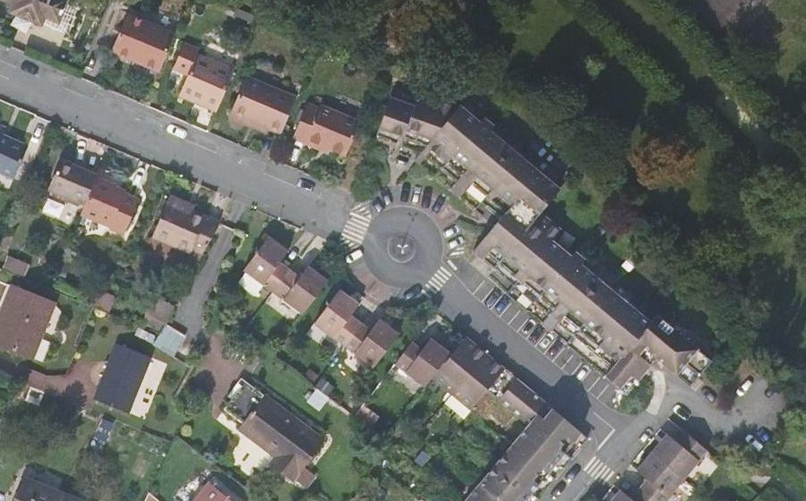 Vue aérienne du Rue Louise Michel