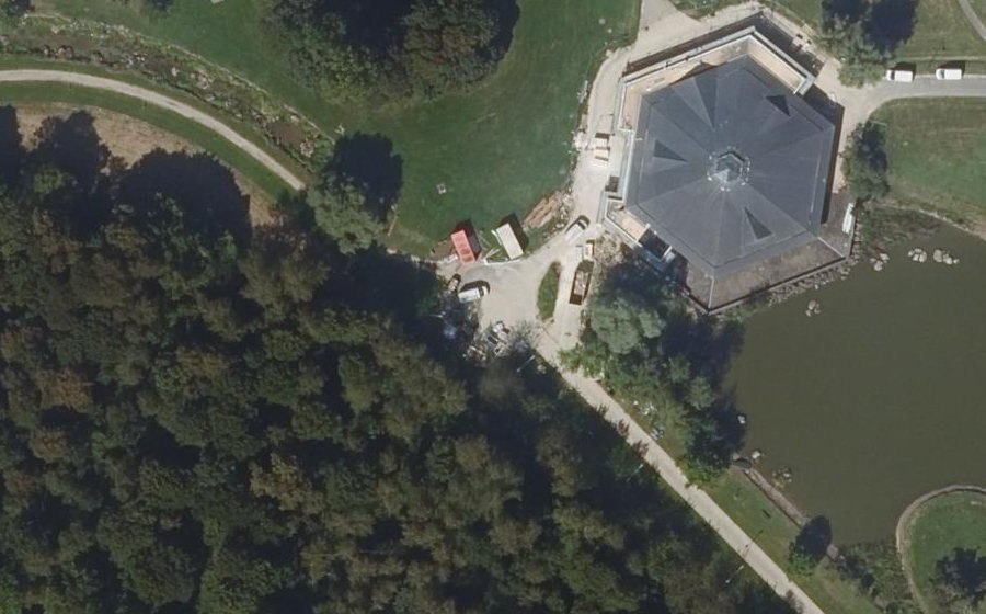Vue aérienne du Allée au Bord de l'Eau
