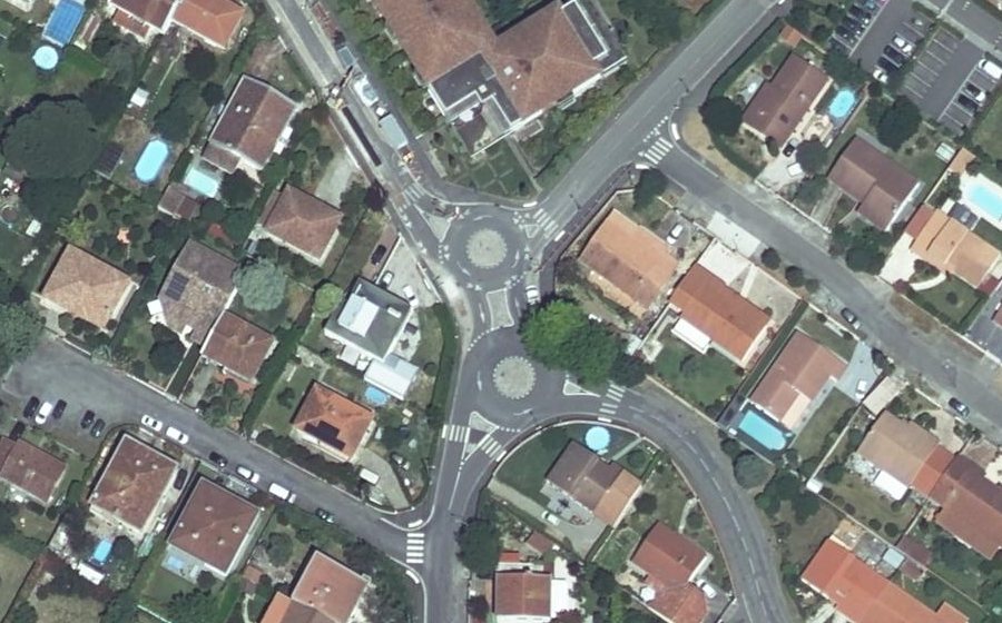 Vue aérienne du Rue de la Barthe