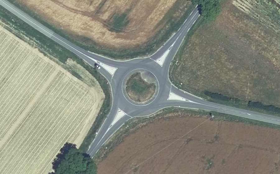Vue aérienne du Route de Grenade