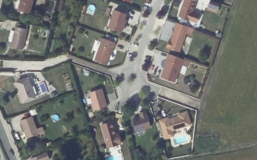 Vue aérienne du Rue Paquier des Joncs