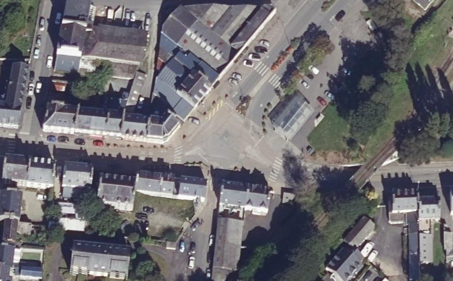 Vue aérienne du Rond-point anonyme n°1228752298