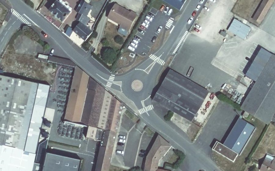 Vue aérienne du Rue du Docteur Paul Chevalier
