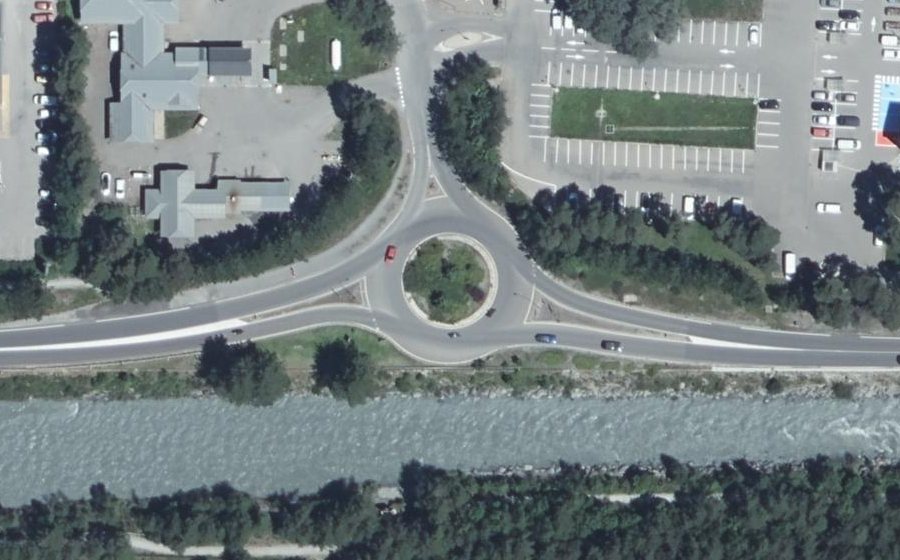 Vue aérienne du Rond-Point des Terres Neuves