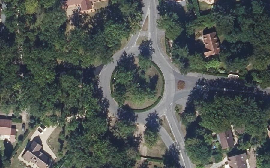 Vue aérienne du Rond-Point du Lys
