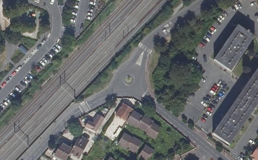 Vue aérienne du Rue de la Paix
