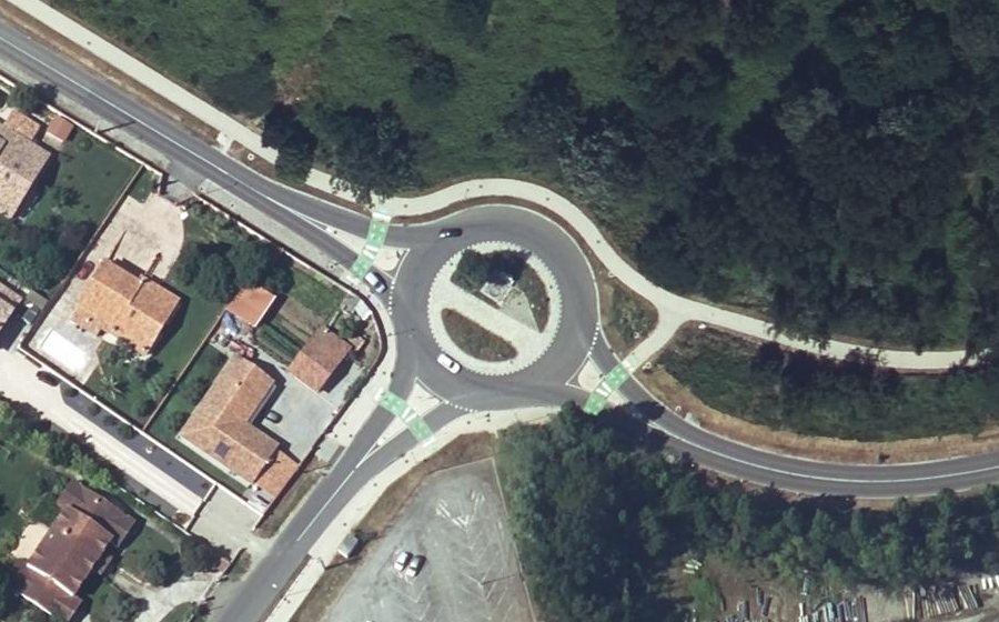 Vue aérienne du Route de Frouzins