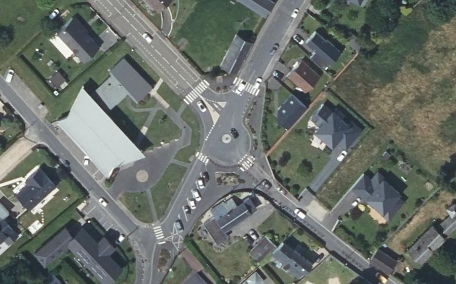Vue aérienne du Rond-point anonyme n°1234311216