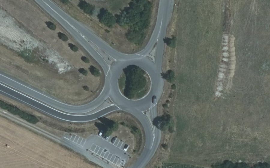 Vue aérienne du Rond-point anonyme n°123456507