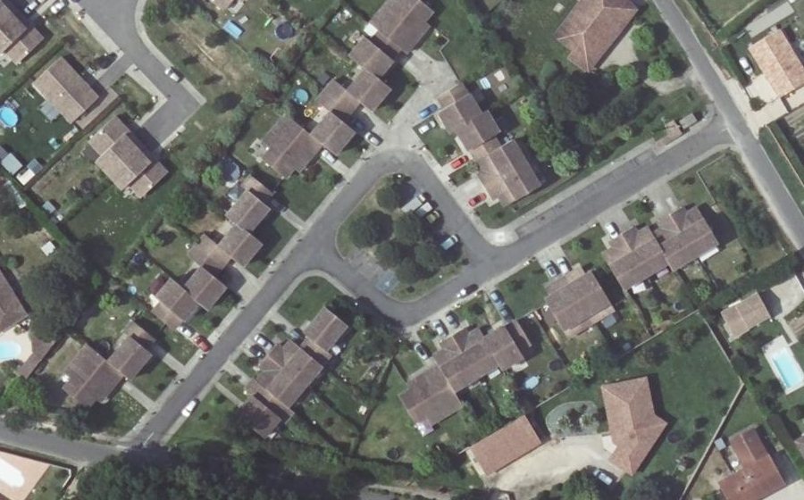 Vue aérienne du Rue des Bruyères