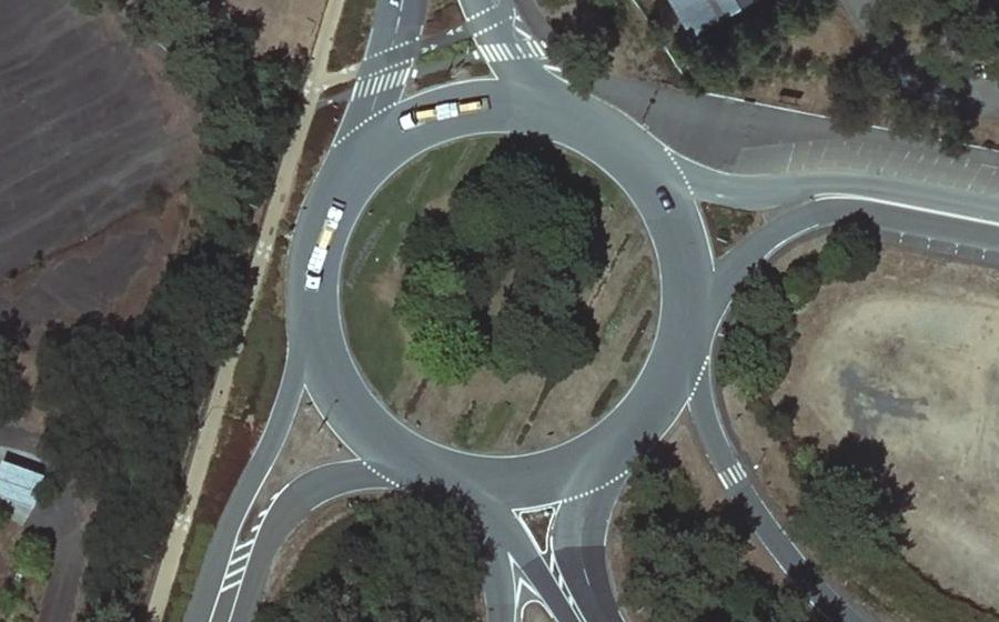 Vue aérienne du Giratoire de la Rotonde