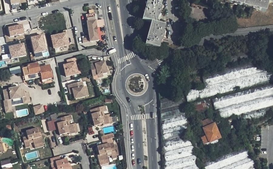 Vue aérienne du Rond-Point des Tilleuls