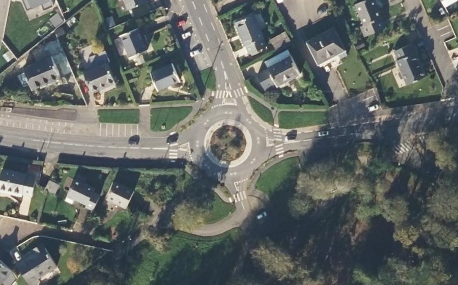Vue aérienne du Rond-Point de Kermengleuz