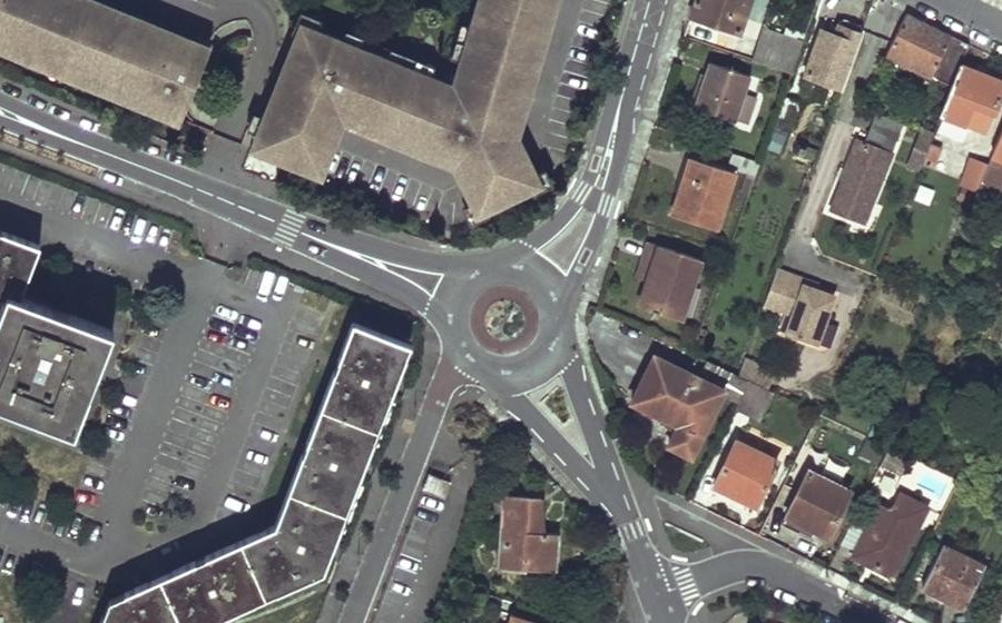 Vue aérienne du Rue des Vosges