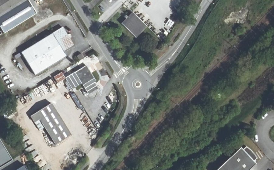 Vue aérienne du Route de Fondeline