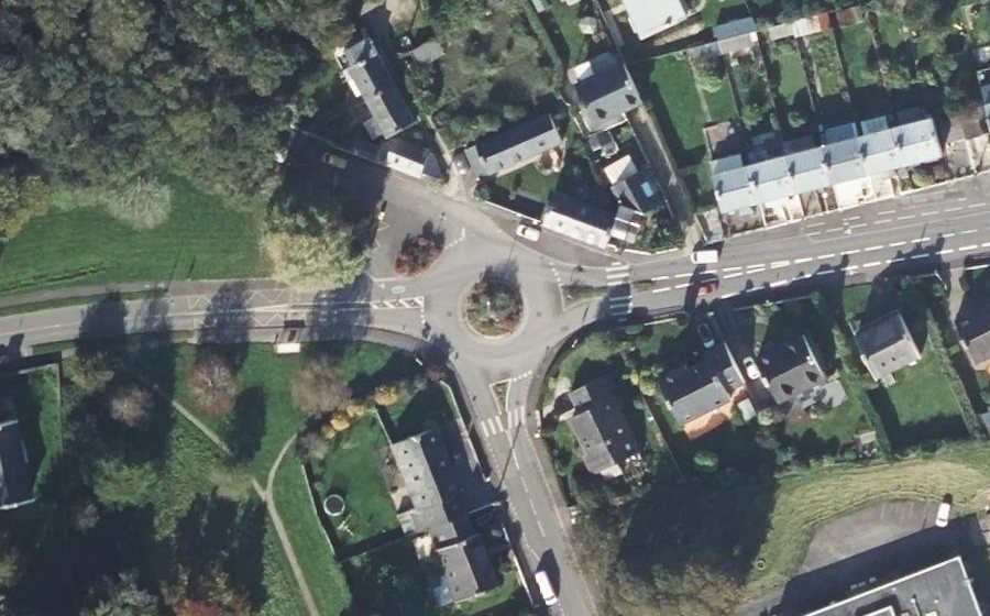 Vue aérienne du Rond-Point de Keriguel