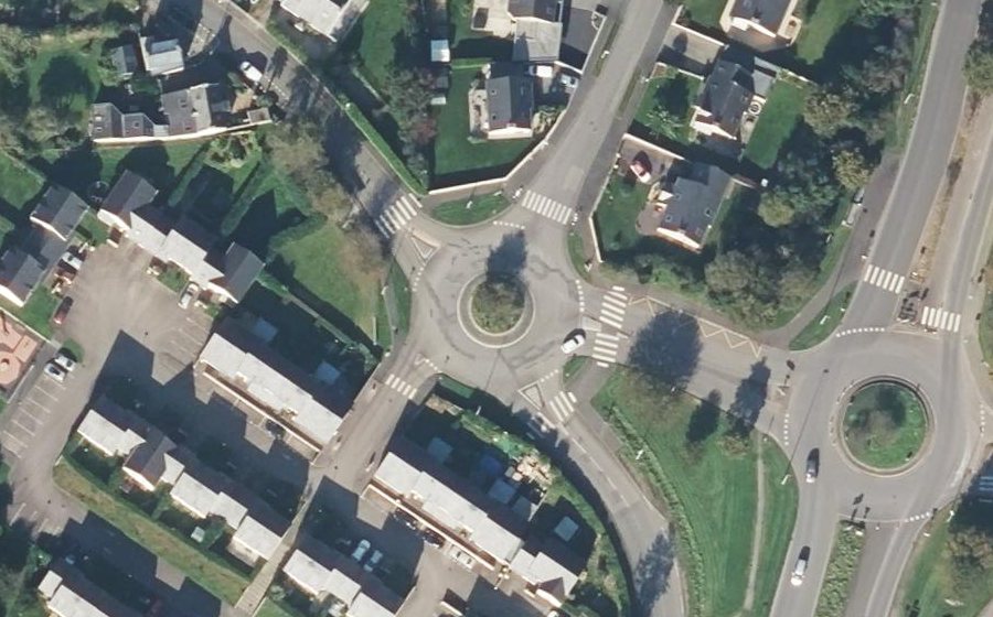Vue aérienne du Rond-Point de Kerlosquet
