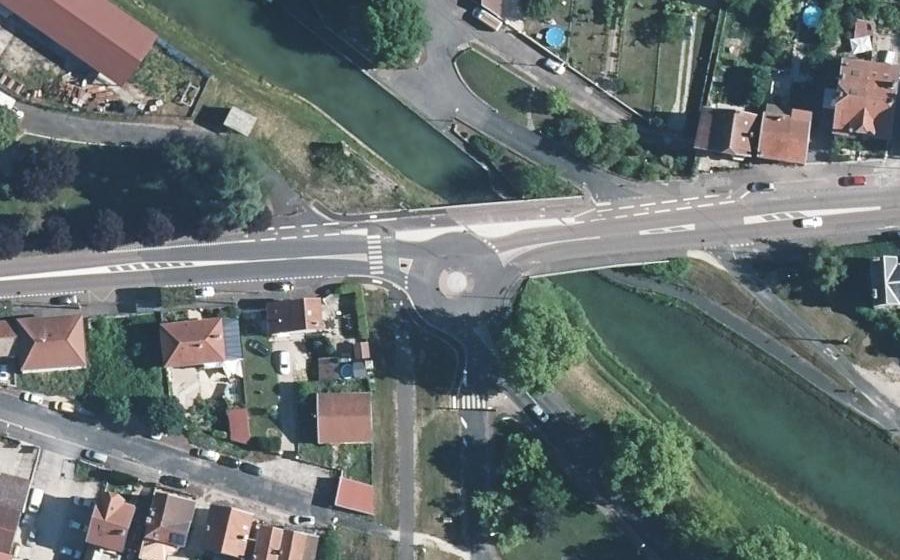 Vue aérienne du Avenue d'Alsace-Lorraine