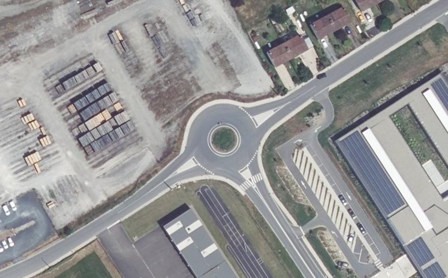 Vue aérienne du Route de Lourdes