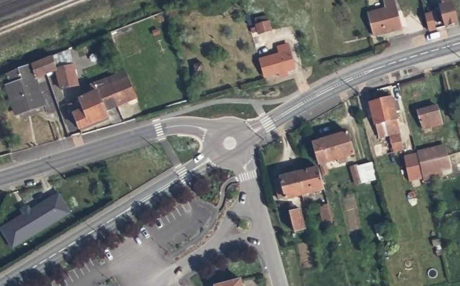 Vue aérienne du Avenue du Bois du Roi