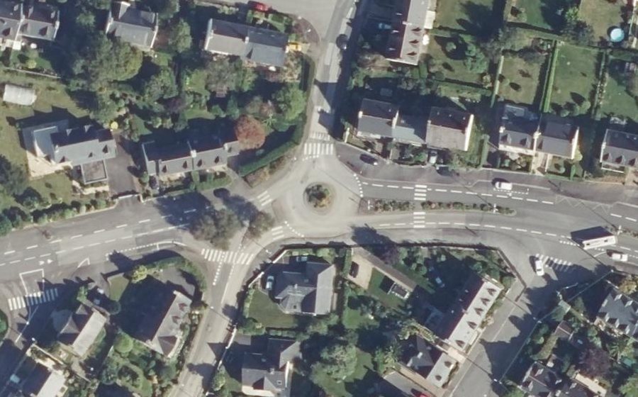 Vue aérienne du Rond-Point de Missilien