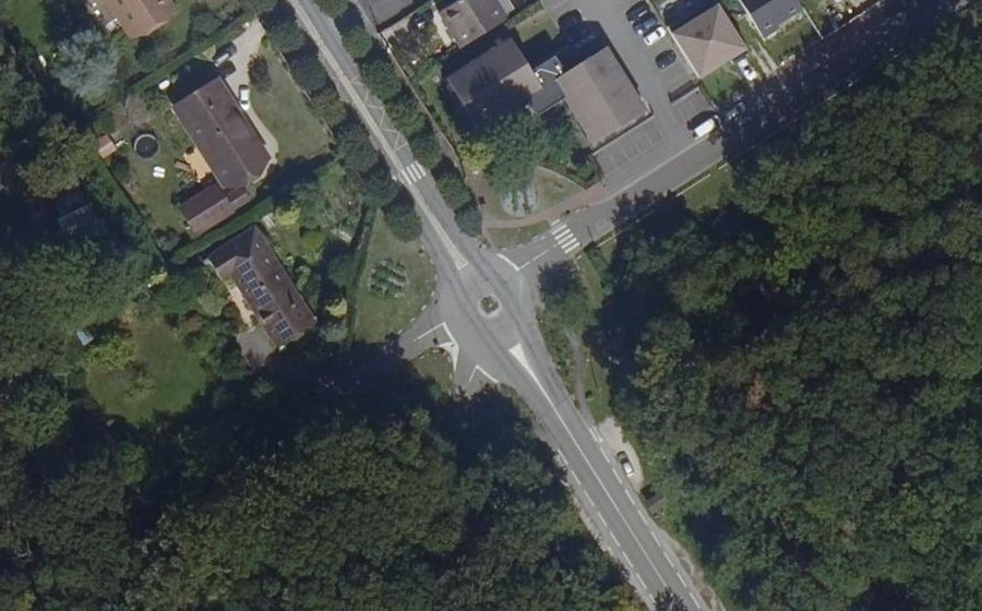 Vue aérienne du Avenue de la République