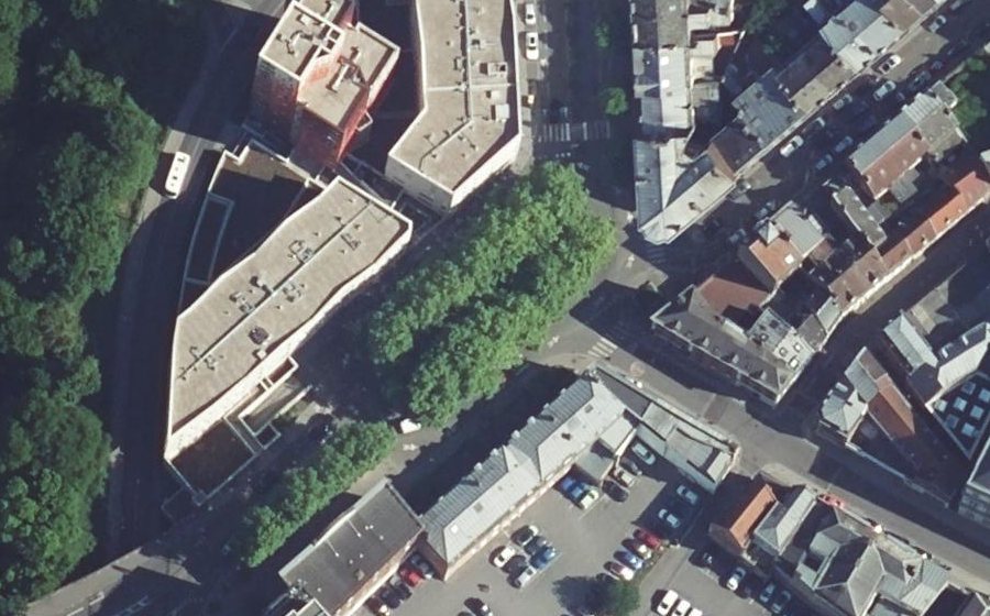 Vue aérienne du Place Carpeaux